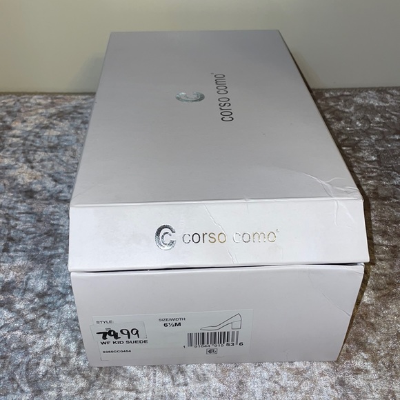 Ryanna Water-Repellent Suede Block Heel Pumps 6.5M NEW - Picture 4 of 7